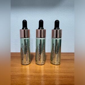 MAKEUP REVOLUTION Beauty NIB Mermaid's Scales Liquid Highlighter .61oz Pack Of 3